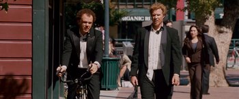 Movie still from “Step Brothers” (2008), directed by Adam McKay – Medium shot, Low angle