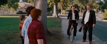 Movie still from “Step Brothers” (2008), directed by Adam McKay – Wide shot, Over the shoulder angle