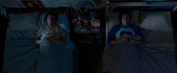 Movie still from “Step Brothers” (2008), directed by Adam McKay – Wide shot, Overhead angle