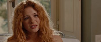 Movie still from “Barney's Version” (2010), directed by Richard J. Lewis – A person with red hair; Close Up shot, Over the shoulder angle