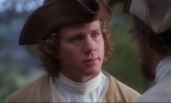 Movie still from “Barry Lyndon” (1975), directed by Stanley Kubrick – A person wearing a hat; Close Up shot, Over the shoulder angle