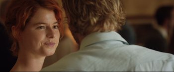 Movie still from “Beast” (2017), directed by Michael Pearce – A person looking at a mirror; Close Up shot, Over the shoulder angle