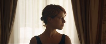 Movie still from “Beast” (2017), directed by Michael Pearce – A person wearing a black shirt; Close Up shot, Low angle