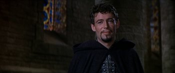 Movie still from “Becket” (1964), directed by Peter Glenville – A person wearing a robe; Medium shot, Over the shoulder angle