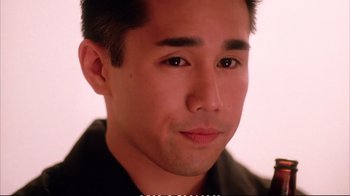 Movie still from “Better Luck Tomorrow” (2002), directed by Justin Lin – A young man's face; Close Up shot, High angle