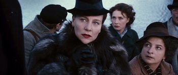 Movie still from “Black Book” (2006), directed by Paul Verhoeven – A woman wearing a black hat and a fur coat; Close Up shot, Low angle