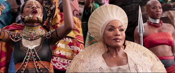 Movie still from “Black Panther” (2018), directed by Ryan Coogler – Close Up shot, Low angle