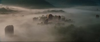 Movie still from “Black Panther” (2018), directed by Ryan Coogler – Extreme Wide shot, Low angle