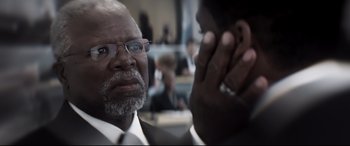 Movie still from “Black Panther” (2018), directed by Ryan Coogler – Close Up shot, Over the shoulder angle