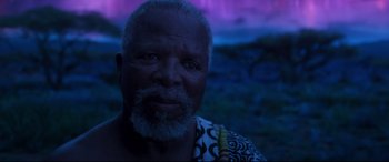 Movie still from “Black Panther” (2018), directed by Ryan Coogler – Close Up shot, Over the shoulder angle