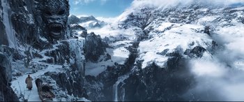 Movie still from “Black Panther” (2018), directed by Ryan Coogler – Extreme Wide shot, High angle