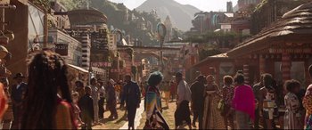 Movie still from “Black Panther” (2018), directed by Ryan Coogler – Extreme Wide shot, High angle