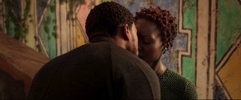 Movie still from “Black Panther” (2018), directed by Ryan Coogler – Close Up shot, Over the shoulder angle