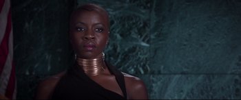 Movie still from “Black Panther” (2018), directed by Ryan Coogler – Close Up shot, Low angle