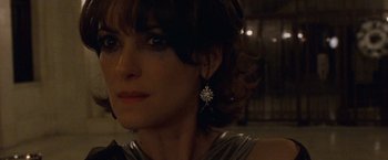 Movie still from “Black Swan” (2010), directed by Darren Aronofsky – A person wearing earrings; Close Up shot, Over the shoulder angle