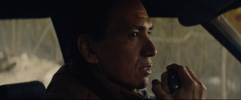 A person talking on a cell phone