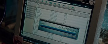 Movie still from “The Amazing Spider-Man 2” (2014), directed by Marc Webb – A computer screen with a computer screen showing a computer; Extreme Close Up shot, High angle