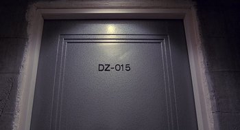 Movie still from “Brazil” (1985), directed by Terry Gilliam – Wide shot, Overhead angle