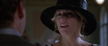 Movie still from “Breakin' All the Rules” (2004), directed by Daniel Taplitz – A person wearing a hat; Close Up shot, Low angle