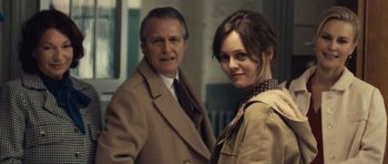 Movie still from “Café de Flore” (2011), directed by Jean-Marc Vallée – A man and a woman standing next to each other; Close Up shot, Over the shoulder angle