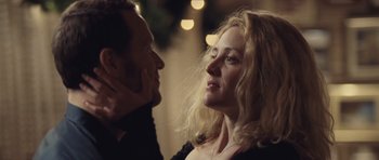 Movie still from “Café de Flore” (2011), directed by Jean-Marc Vallée – A man and a woman talking to each other; Close Up shot, Over the shoulder angle
