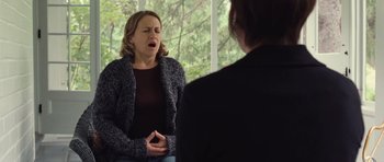 Movie still from “Café de Flore” (2011), directed by Jean-Marc Vallée – Two women are sitting in front of each other; Medium shot, Over the shoulder angle