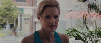 Movie still from “Carrie” (2013), directed by Kimberly Peirce – A person wearing a blue shirt; Close Up shot, Over the shoulder angle