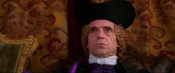 Movie still from “Casanova” (2005), directed by Lasse Hallström – A person wearing a hat; Close Up shot, Low angle