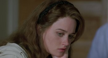 Movie still from “The Craft” (1996), directed by Andrew Fleming – A person with long hair; Close Up shot, High angle