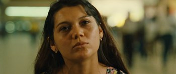 Movie still from “Central Station” (1998), directed by Walter Salles – A person with long hair; Close Up shot, Low angle