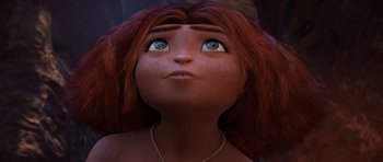 Movie still from “The Croods” (2013), directed by Chris Sanders – Close Up shot, Low angle