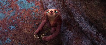Movie still from “The Croods” (2013), directed by Chris Sanders – Medium shot, Overhead angle