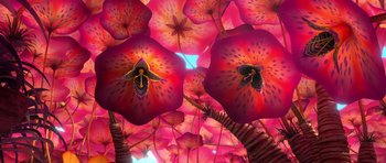 Movie still from “The Croods” (2013), directed by Chris Sanders – Extreme Wide shot, Overhead angle