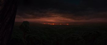 Movie still from “The Croods” (2013), directed by Chris Sanders – Extreme Wide shot, High angle