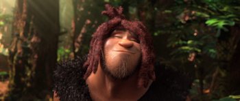 Movie still from “The Croods” (2013), directed by Chris Sanders – Close Up shot, Low angle