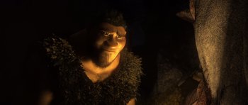 Movie still from “The Croods” (2013), directed by Chris Sanders – Close Up shot, Over the shoulder angle