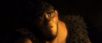 Movie still from “The Croods” (2013), directed by Chris Sanders – Close Up shot, Low angle