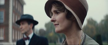 Movie still from “Christopher Robin” (2018), directed by Marc Forster – A person wearing a hat; Close Up shot, Low angle