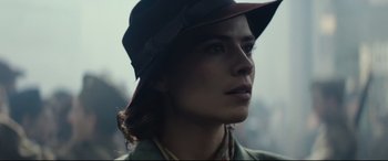 Movie still from “Christopher Robin” (2018), directed by Marc Forster – A person wearing a hat; Close Up shot, Low angle
