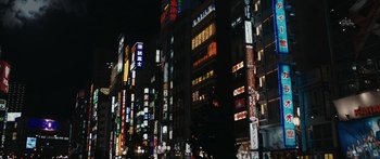 Movie still from “The Day the Earth Stood Still” (2008), directed by Scott Derrickson – A view of a city lit up at night time; Extreme Wide shot, Low angle