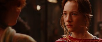 Movie still from “City of Ember” (2008), directed by Gil Kenan – A person wearing a sweater; Close Up shot, Over the shoulder angle