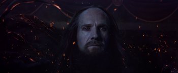 Movie still from “Clash of the Titans” (2010), directed by Louis Leterrier – A person with long hair; Close Up shot, Low angle