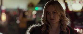 Movie still from “Clown” (2014), directed by Jon Watts – A person wearing a jacket; Close Up shot, Over the shoulder angle