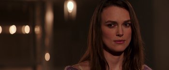Movie still from “Collateral Beauty” (2016), directed by David Frankel – A person with long hair; Close Up shot, Over the shoulder angle
