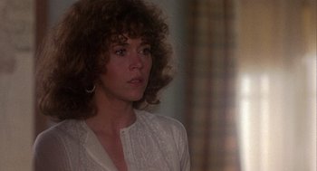 Movie still from “Coming Home” (1978), directed by Hal Ashby – A person wearing a white shirt; Close Up shot, Over the shoulder angle