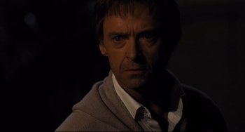 Movie still from “The Front Runner” (2018), directed by Jason Reitman – A person wearing a shirt and tie; Close Up shot, Over the shoulder angle