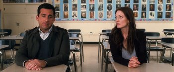 Movie still from “Crazy, Stupid, Love.” (2011), directed by Glenn Ficarra – Medium shot, Over the shoulder angle