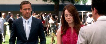 Movie still from “Crazy, Stupid, Love.” (2011), directed by Glenn Ficarra – Medium shot, Over the shoulder angle