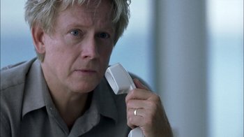 Movie still from “Crazy/Beautiful” (2001), directed by John Stockwell – An older woman holding a phone up to her ear; Close Up shot, Low angle