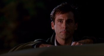 Movie still from “Dan in Real Life” (2007), directed by Peter Hedges – A person wearing a jacket; Close Up shot, Over the shoulder angle